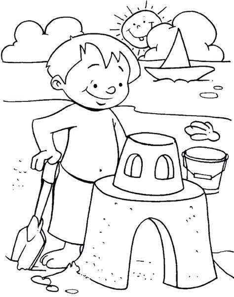 printable beach coloring pages  kids summer beach coloring