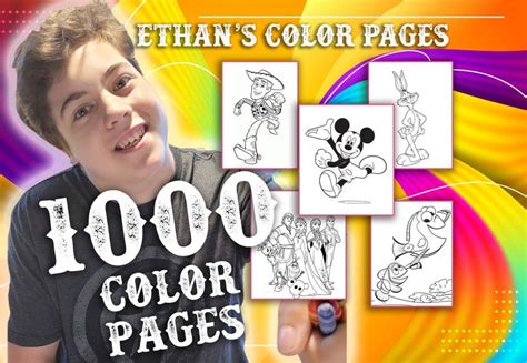 ethans coloring pages etsy