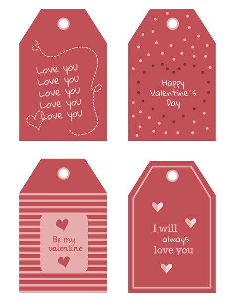 valentine tags  printable    cutest printable valentines