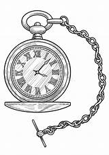 Orologio Engraving Clock Tekening Incisione Inchiostro Vettore Tasca Dell Lijnkunst Inkt Gravure Hypnotic Pendulum Clocks Vectors Hypnosis Contour Adobe sketch template