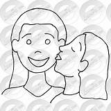 Kiss Outline Clipart Watermark Register Remove Login Lessonpix sketch template