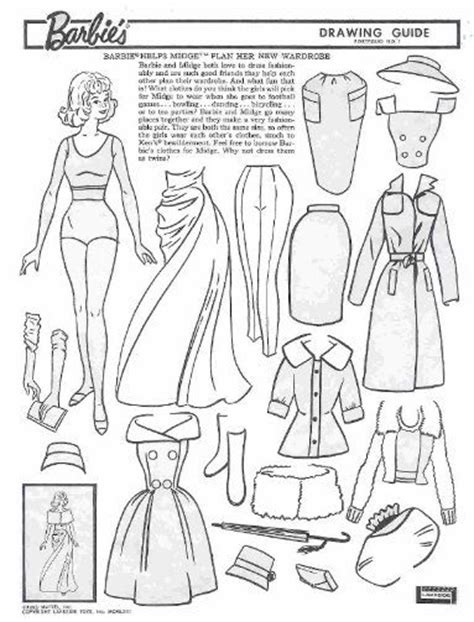 coloring pages barbie paper dolls barbie paper doll colouring pages