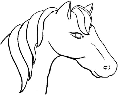 unicorn head coloring pages clipart