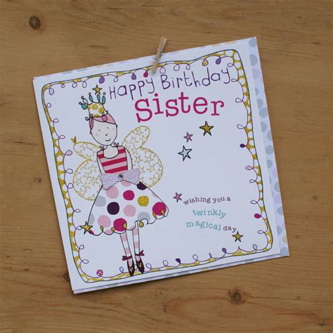 Happy Birthday Sister Card By Molly Mae