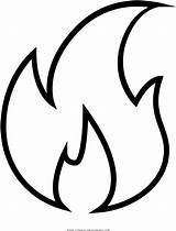 Flames Traceable Pinclipart sketch template