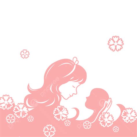 Mothers Day Silhouette Png Images Warm Silhouette Mothers Day Mother