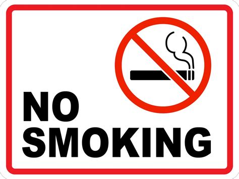 no smoking ii wall sign creative safety supply
