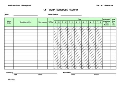 employee schedule templates excel word