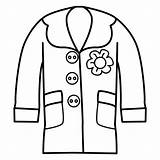 Coloring Jacket Coat Pages Jaqueta Clothes Cliparts Kids Preschool Winter Clipart Wchaverri Computer Designs Use sketch template