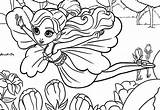 Thumbelina sketch template