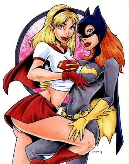 Supergirl And Batgirl Pose Together Dc Lesbians Porn