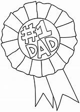 Coloring Fathers Rosette Dad Father Digi Choose Board Pages Stamp sketch template