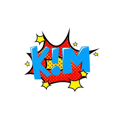 full color logo pop art art pow