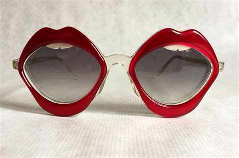anglo american eyewear lips vintage sunglasses made in england etsy