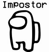 Impostor Crewmate sketch template