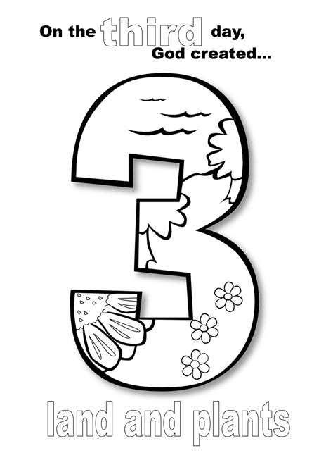 creation numbers coloring pages patricia sinclairs coloring pages