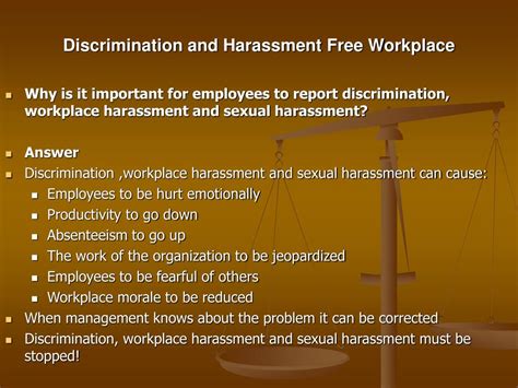 ppt discrimination and harassment free workplace powerpoint