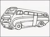 Bus Coloring Pages Vw Hippie Van Stop Drawing Color Getcolorings Volkswagen Car Getdrawings Print Retro Comments sketch template