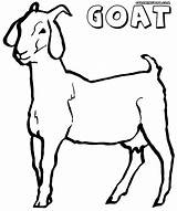 Goat Coloring Pages Printable Print Clipart Template Milking Clipartbest Clip sketch template