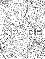 Cannabis Coloring Pages Collage Downloadable Five Inspired Enjoy Below Favorite Click sketch template