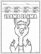 Llama Pajama Llamas Dewdney Ecdn Freebies Ovejas Trapo Chicos Matemáticas sketch template