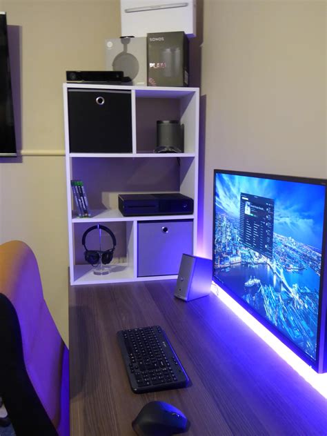 new battlestation in 2019 i m half basic ˘ ³˘ ♥ game room design gaming room setup