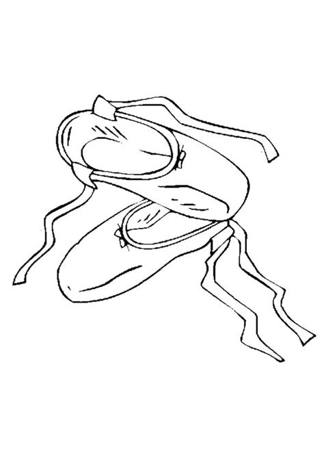 ballet shoes picture coloring page coloring sky