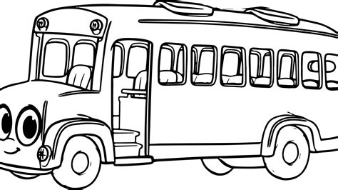 bus coloring page  getdrawings