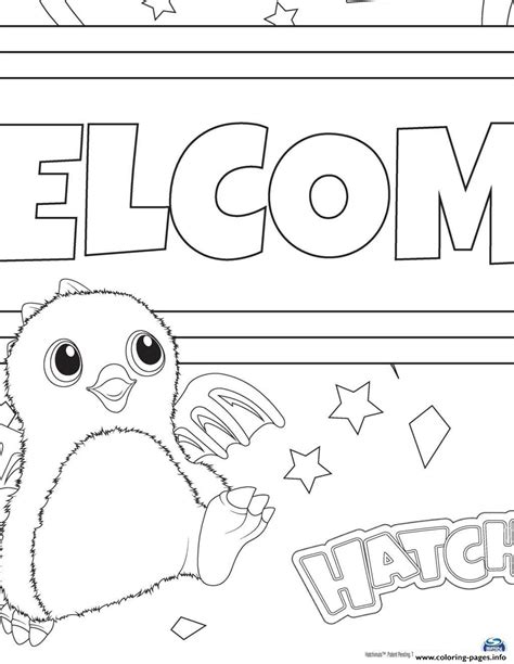 hatchy hatchimals toy coloring pages printable