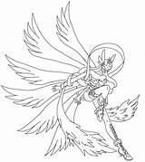 Drawing Digimon Angewomon Draw Step Tutorial Tutorials Might Enjoy Other Getdrawings Wings Angel sketch template