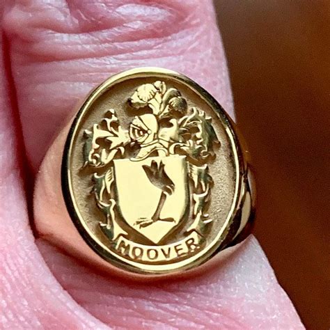 sterling silverfamily crest coat  armsheraldic etsy unique mens rings mens gold rings