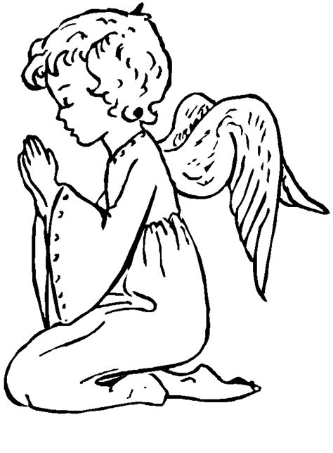printable angel coloring pages  kids