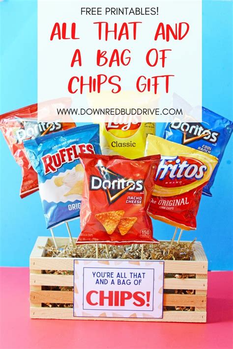 bag  chips printable chip bags gifts diy