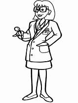 Doctor Coloring Pages Doctors Colouring Clipart People Color Printable Doc4 Gif Clip Woman Cliparts Drawing Book Kids Library Peoples Girl sketch template