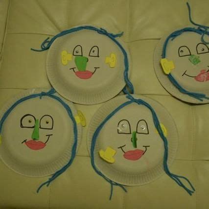 crafting  face   paper plate craft kids toddler crafts easy