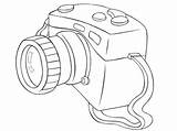 Camera Coloring Photography Dslr Pages Sheet Cartoon Visit Coloringsky Color sketch template