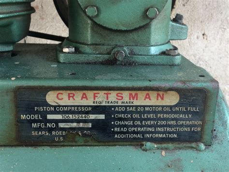 vintage sears air compressor