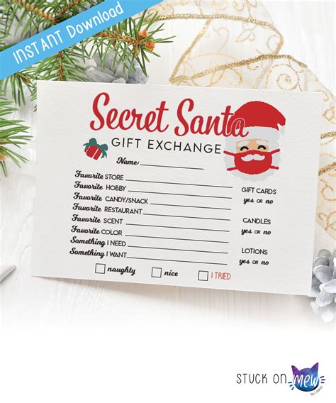 secret santa flyer template word