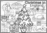Christmas Coloring Pages Around Vocabulary Visit England Sweden Brazil Printable School France Russia Netherlands Australia Italy sketch template