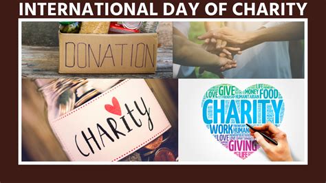 internasionale dag van liefdadigheid  tema geskiedenis betekenis