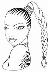 Coloring Hair Pages Braids Braid Braided Girls Hairstyle Colouring Cartoon Drawing Jelissa Goes Single Color Printable Hairstyles Classic Sheets Adult sketch template