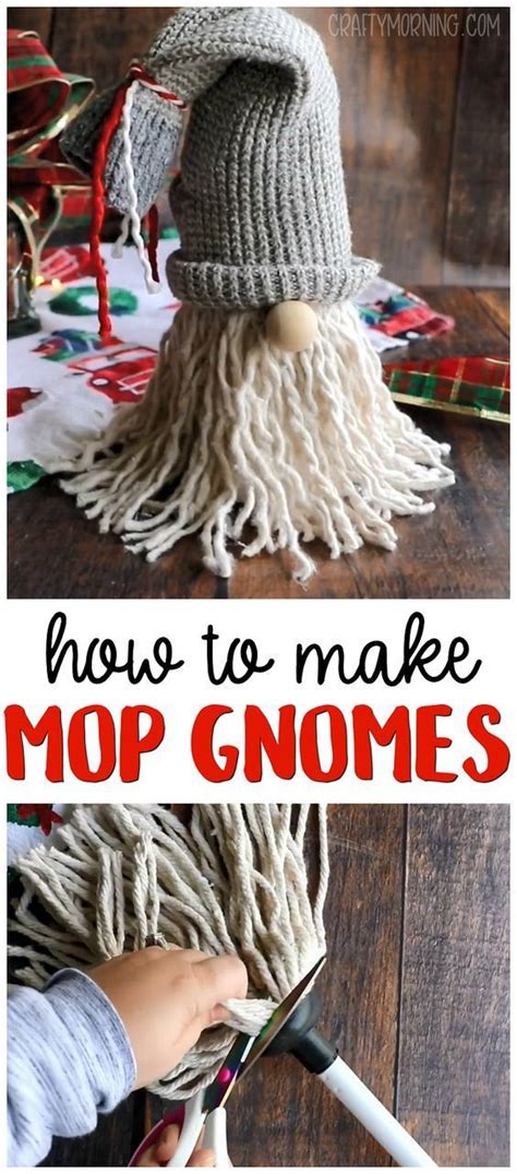 diy mop gnomes   xmas crafts diy christmas crafts