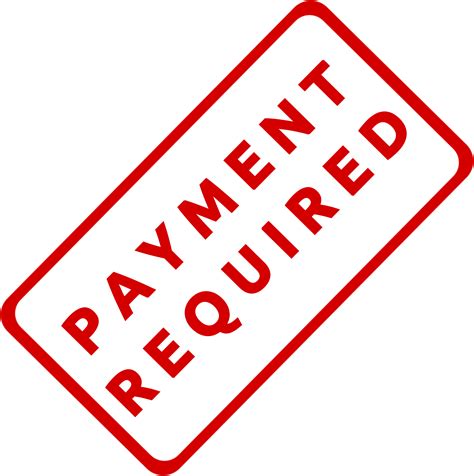 clipart payment required business stamp