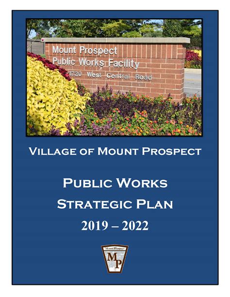 Public Works Strategic Plan Village Of Mount Prospect Il