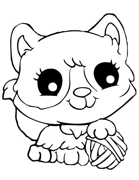 cute cat coloring pages    print