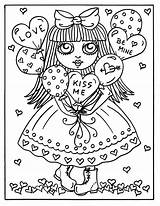 Valentin Numérique Téléchargements Amoureux Sweethearts Digi Cardmaking Meisjes sketch template