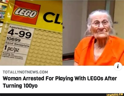 totallynotnews woman arrested for playing with legos after turning
