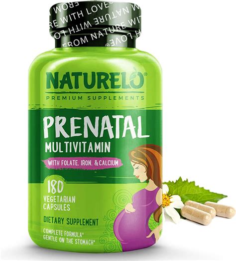 buy naturelo prenatal multivitamin  gentle chelated iron methyl folate plant calcium