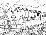 Thomas Coloring Tank Pages Engine Print Color Kids Cartoon sketch template