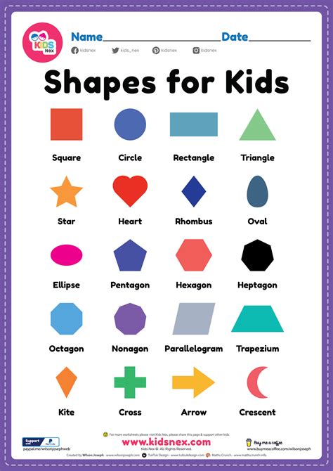 shapes  kids  printable   preschool